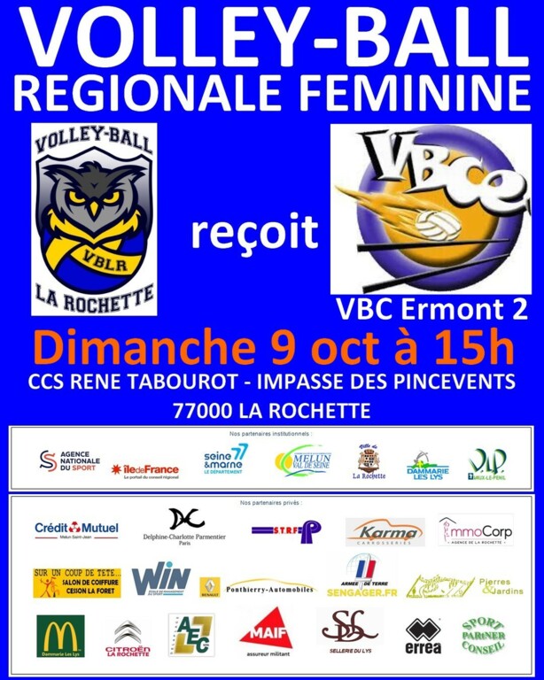 VB LA ROCHETTE 2 - V.B. CLUB ERMONT 2