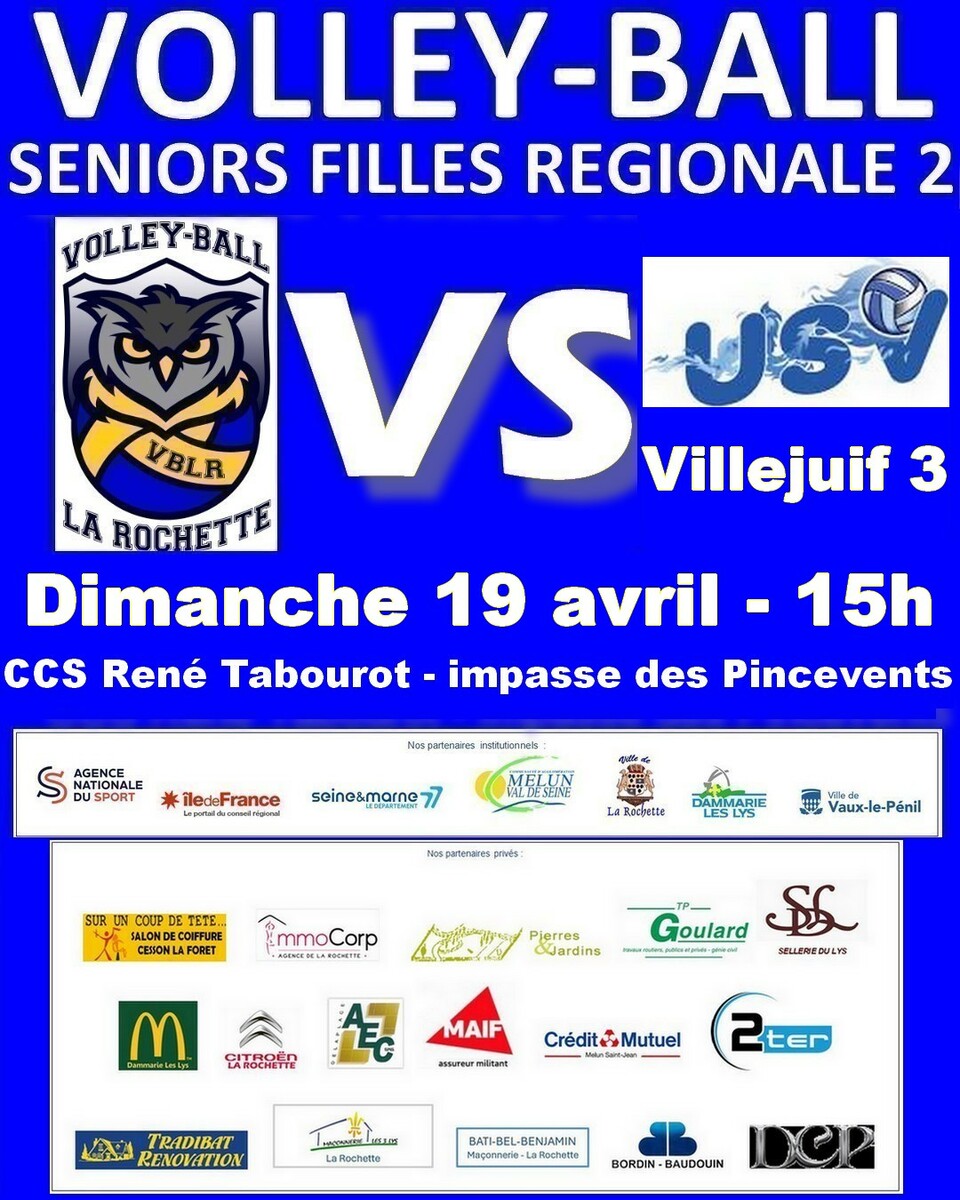 VB LA ROCHETTE 2 - US DE VILLEJUIF 3