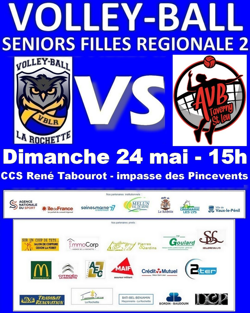 VB LA ROCHETTE 2 - AVB TAVERNY SAINT-LEU 1