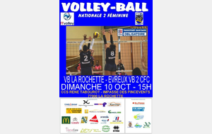 Nationale 2 : VB LA ROCHETTE - EVREUX VB 2 CFC