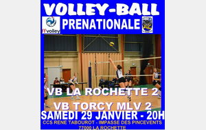 Séniors Prénationale - VB LA ROCHETTE 2 - VB TORCY MLV2