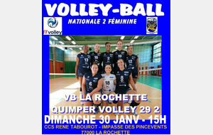 Nationale 2 : VB LA ROCHETTE - QUIMPER VOLLEY 29 2