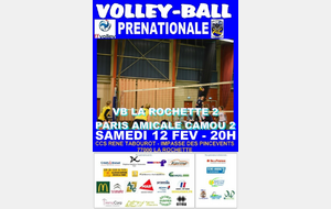 Séniors Prénationale : VB LA ROCHETTE 2 - PARIS AMICALE CAMOU 2