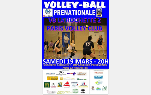 Séniors Prénationale -  VB LA ROCHETTE 2 - PARIS VOLLEY CLUB