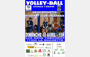 Séniors Nationale 2 : VB LA ROCHETTE - ETUDIANT CLUB ORLEANAIS