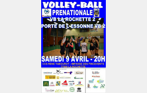 Séniors Prénationale -  VB LA ROCHETTE 2 - PORTES DE L ESSONNE VB 2