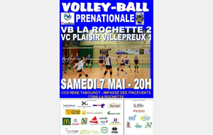 Séniors Prénationale -  VB LA ROCHETTE 2 - VC PLAISIR VILLEPREUX 1