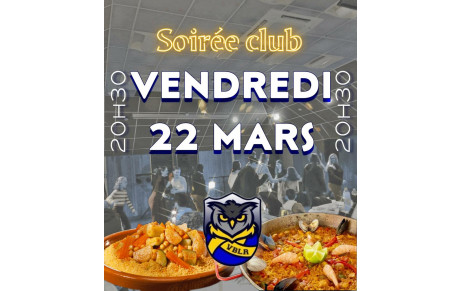 Soirée Club - Vendredi 22 mars à 20h30