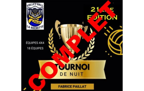 Tournoi de nuit 2025 - les inscriptions sont closes