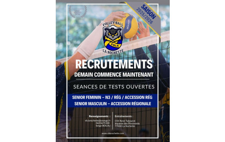 Recrutements saison 2025/2026