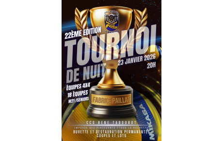 Tournoi de nuit Fabrice Paillat 2026
